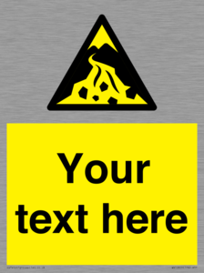 Custom Warning: Debris flow zone